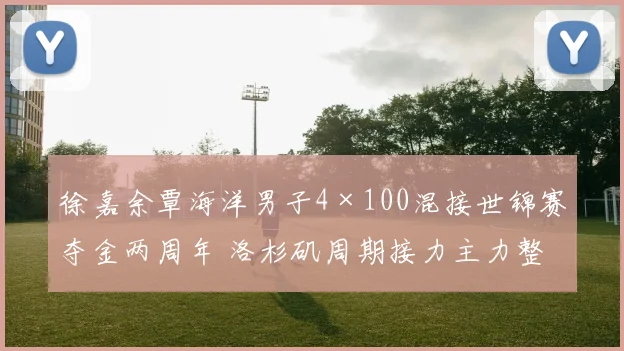 徐嘉余覃海洋男子4×100混接世锦赛夺金两周年 洛杉矶周期接力主力整合分析与展望