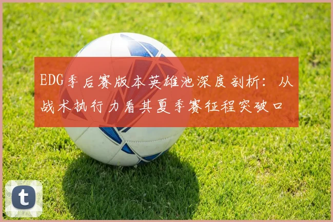 EDG季后赛版本英雄池深度剖析：从战术执行力看其夏季赛征程突破口